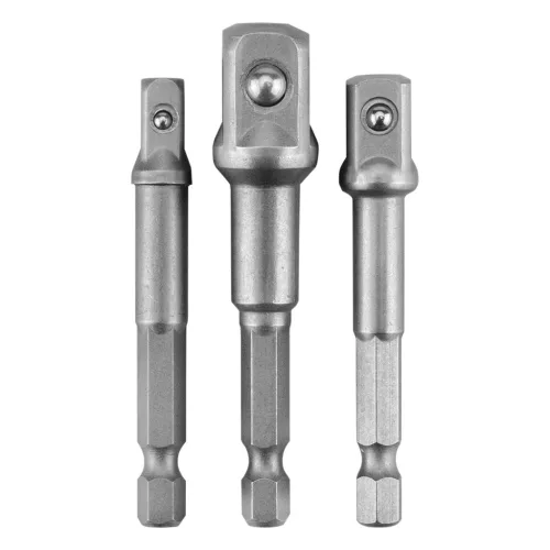 Graphite dugókulcs adapter bit 1/2", 1/4", 3/8" - 1/4", 3 db