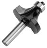 Graphite fafaragó marószár csapágyazott, dekoratív, széles, 38,1 x 19mm, szár 8 mm