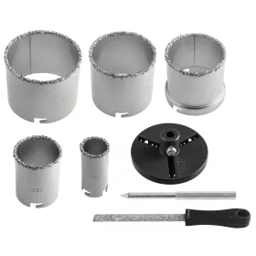 Graphite volfrámkarbid körkivágó készlet 32-83 mm, 8 részes