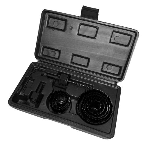 Graphite fa körkivágó készlet adapterrel 19 - 63 mm, 11 db