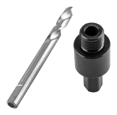 Graphite központfúró befogóadapterrel, Bi-Metál körkivágókhoz, 14-30mm, hatszög szárral