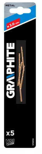 Graphite fémfúró 2 mm HSS Co 5 részes