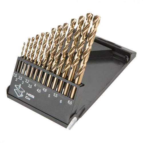 Graphite fémfúró készlet, 13 részes, 1,5-6,5 mm HSS Co