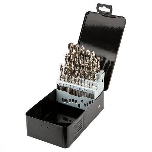 Graphite fémfúró készlet, 25 részes, 1-13 mm készlet HSS Co.