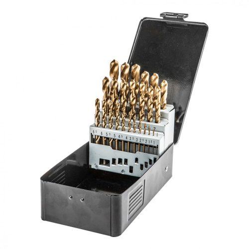 Graphite fémfúró készlet, 25 részes, 1-13 mm HSS