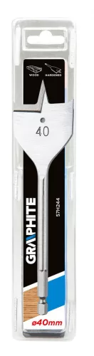 Graphite lapos fafúró 40x152 mm bit befogás
