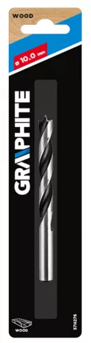 Graphite fafúró 10x120 mm