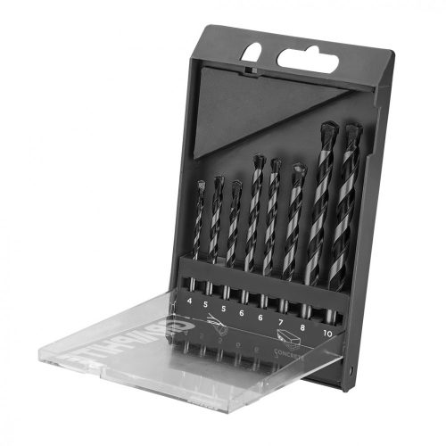 Graphite betonfúró készlet, 8 részes, 4-10 mm hengeres befogás