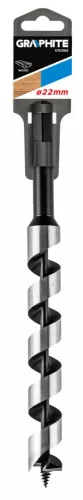 Graphite fafúró auger 22x250 mm hatszögletű szárral