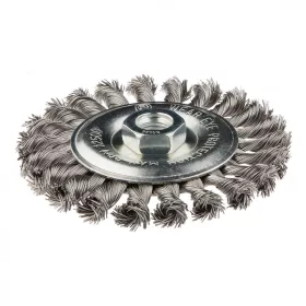 Graphite drótkorong tányér egyenes,sodrott 125 mm inox M14