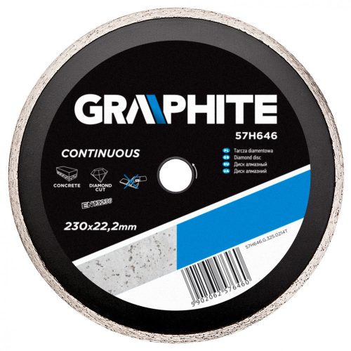 Graphite gyémánt vágókorong 230x22,2x2,7 mm vizes