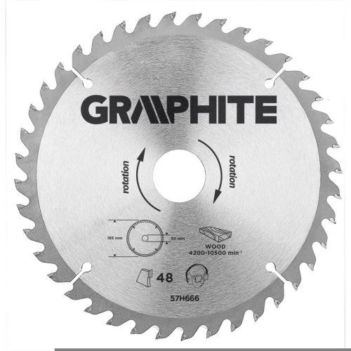Graphite körfűrészlap 190x30 mm, 40 fog