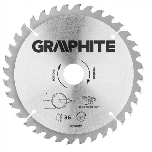 Graphite körfűrészlap 205x20 z35