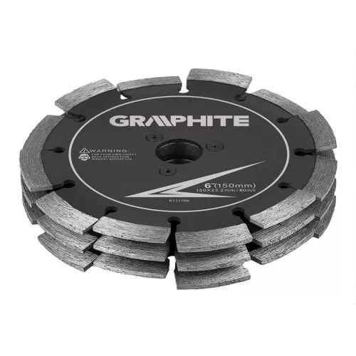 Graphite vágótárcsa falhoronymaróhoz, 3 tárcsás, 150mm, 30mm, 59G371-hez