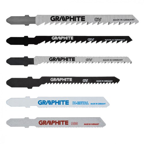Graphite dekopírfűrészlap készlet, 6 részes