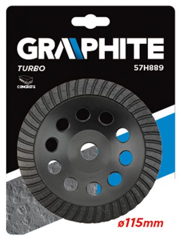 Graphite gyémánt csiszolókorong 115x5x22,2 mm turbo