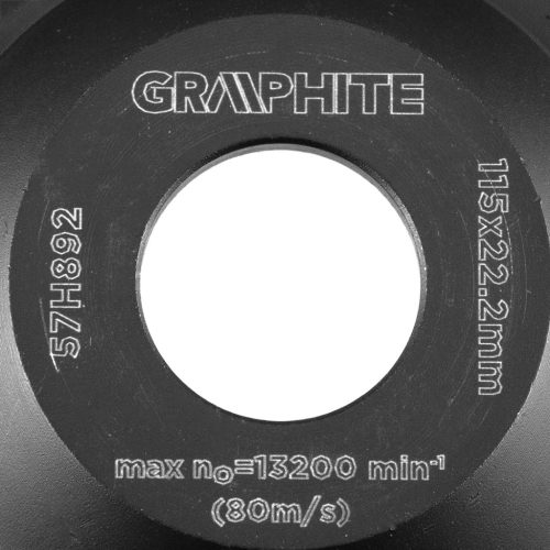 Graphite gyémánt csiszolókorong 115x22,2x5 mm, L szegmenses