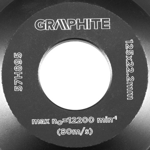 Graphite gyémánt csiszolókorong 125x22,2x5 mm, C szegmenses