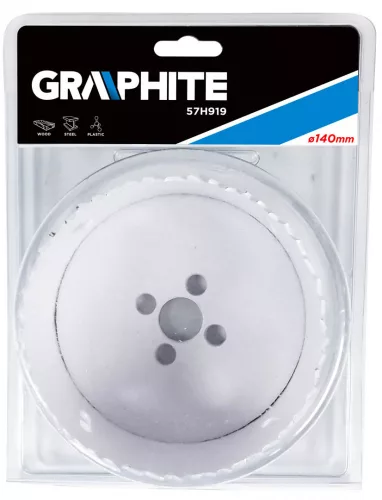 Graphite körkivágó bimetal 140 mm