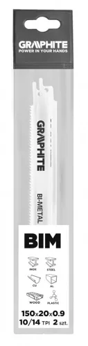 Graphite orrfűrészlap 150 mm 14 TPI 2 részes