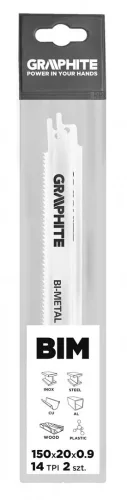 Graphite orrfűrészlap 150 mm 18 TPI 2 részes