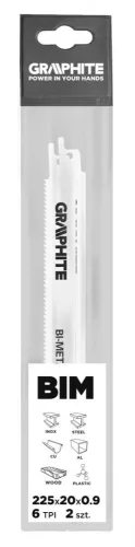 Graphite orrfűrészlap 225 mm 2 részes