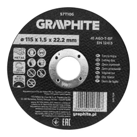 Graphite vágókorong fémhez, alumínium oxid 115x1,5x22,2 41 A60-T-BF