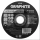 Graphite csiszolókorong fémhez, alumínium oxid 115x6x22,2 27 A24-R-BF