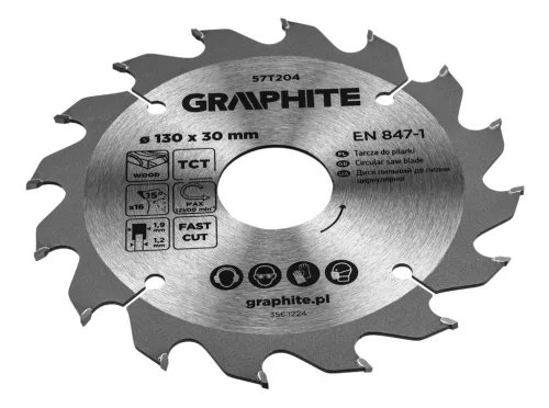 Graphite fűrészlap, széles fűrész, 130 x 30 mm, 16 fogazás