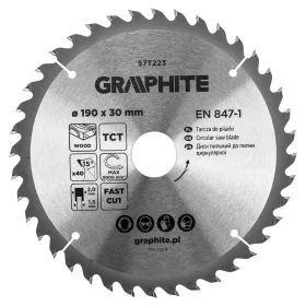 Graphite fűrészlap, széles fűrész, 190 x 30 mm, 40 fogazat