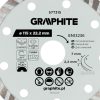 Graphite turbó gyémánt vágókorong, 115 x 22,22 mm, száraz