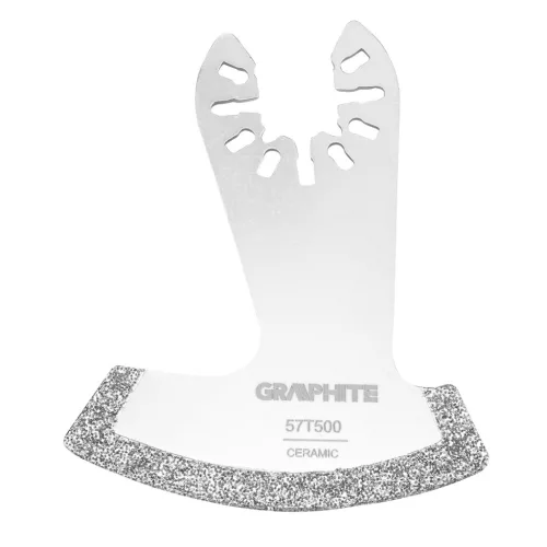 Graphite multigép, rezgőgép lap, HCS, gyémántszemcsés, 60mm, íves vágó, kerámiához