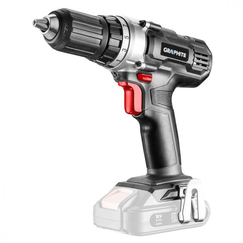 Graphite akkus fúró 18V, 13 mm gyorstokmány, Akku és töltő nélkül