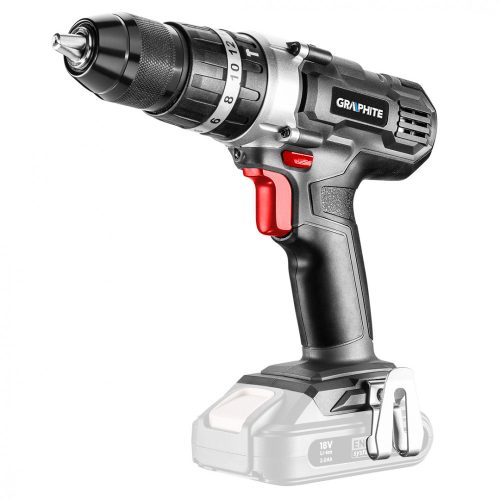 Graphite akkus ütvefúró 18V, 13 mm gyorstokmány - Akku és töltő nélkül
