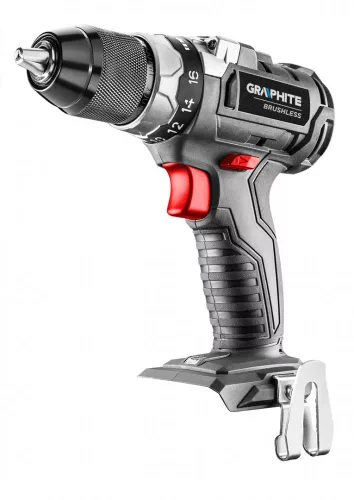 Graphite akkus fúró 18V, 13 mm gyorstokmány, szénkefementes, Akku és töltő nélkül