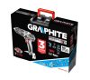 Graphite akkus ütvefúró 18V, 13 mm gyorstokmány, szénkefementes 2x2Ah akkuval és töltővel kofferben