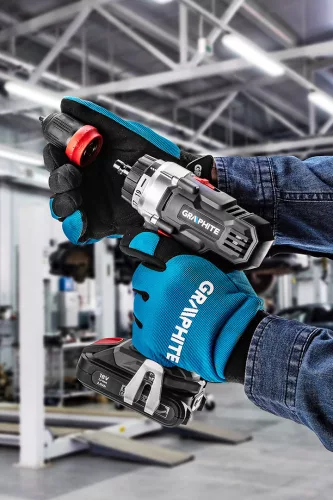 Graphite akkus fúró csavarozó 18V, 10 mm gyorstokmány, Akku és töltő nélkül
