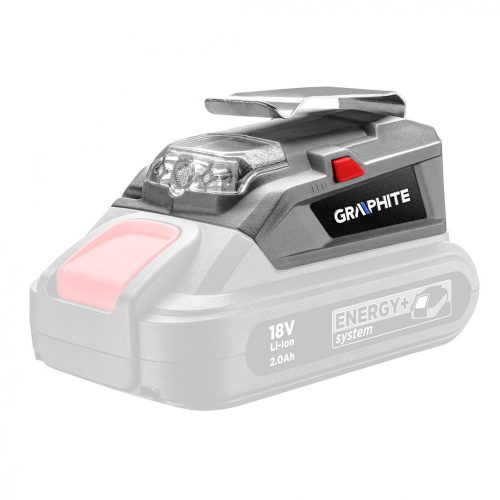 Graphite powerbank adapter + led lámpa, Akku és töltő nélkül