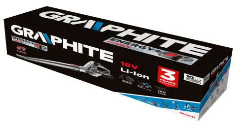 Graphite akkus lombfúvó 18V, 190km/h, Akku és töltő nélkül