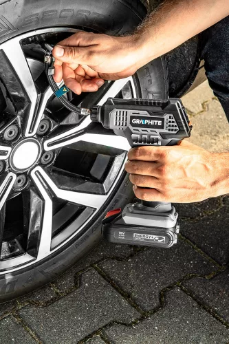 Graphite akkus kompresszor 18V, 7 bar, Akku és töltő nélkül