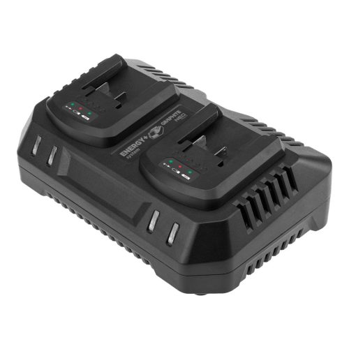 Graphite akku töltő, dupla foglalat 18V