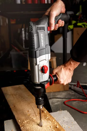 Graphite elektromos fúrókalapács vésőfunkcióval, 710W, 2,6 J, SDS Plus, Koffer
