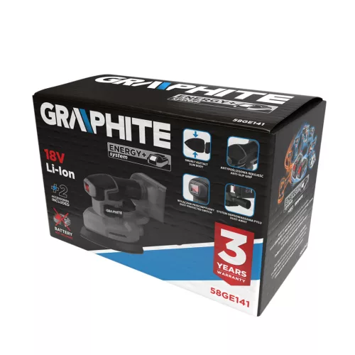 Graphite akkus deltacsiszoló 18V akku és töltő nélkül