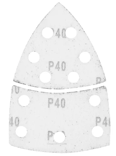 Graphite csiszolópapír tépőzáras delta 102x152mm, P40, 11 lyukas, 5db