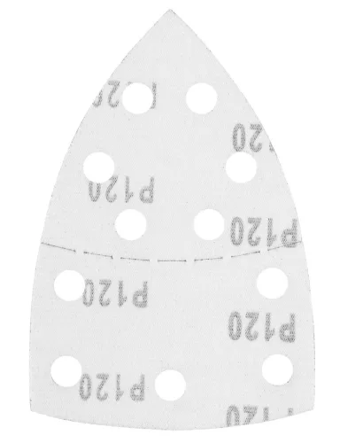 Graphite csiszolópapír tépőzáras delta 102x152mm, P120, 11 lyukas, 5db