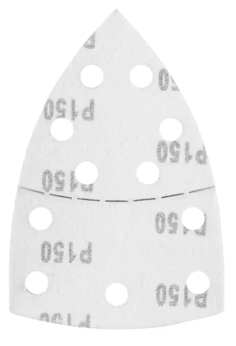 Graphite csiszolópapír tépőzáras delta 102x152mm, P150, 11 lyukas, 5db