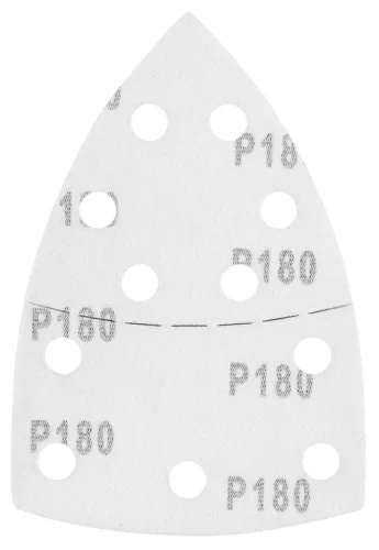 Graphite csiszolópapír tépőzáras delta 102x152mm, P180, 11 lyukas, 5db