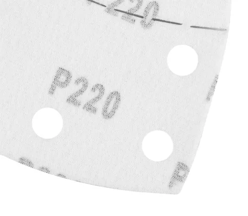 Graphite csiszolópapír tépőzáras delta 102x152mm, P220, 11 lyukas, 5db
