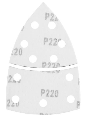 Graphite csiszolópapír tépőzáras delta 102x152mm, P220, 11 lyukas, 5db