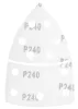 Graphite csiszolópapír tépőzáras delta 102x152mm, P240, 11 lyukas, 5db